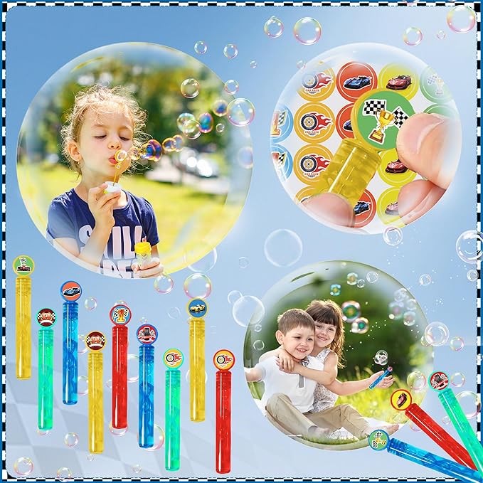 120Pcs Race Car Party Favors Set, Racing Themed Birthday Decorations, Goodie Bag Stuffers for Classroom Rewards, Pinata Fillers & Gift Bags, Racing Party Supplies for Kids Birthday Celebration
