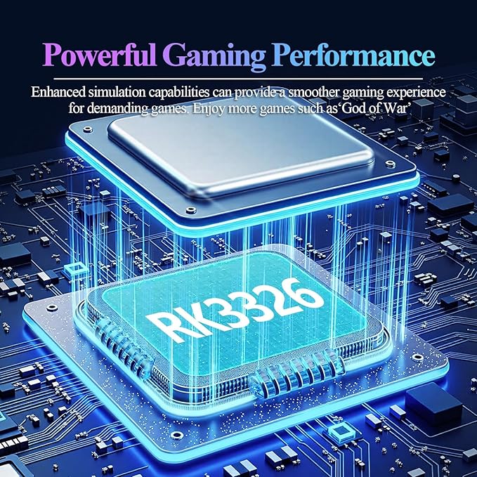 Retro Game Console R36T Handheld Game Console with 64GB Preloaded Games, Support WiFi Networked Fighting, 3.5" IPS Screen, Portable Emulator for Family, Adults & Nostalgic Players (Black R36T 3.5")