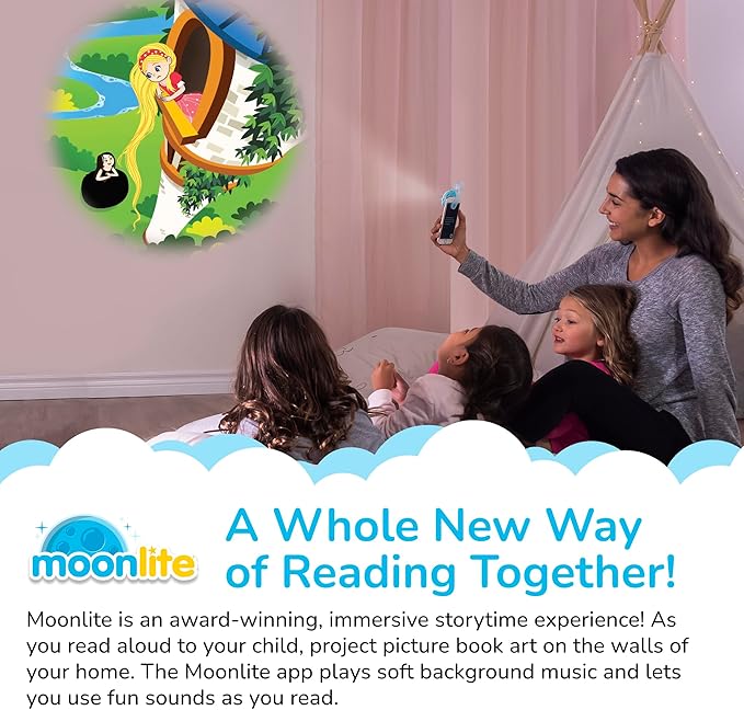 Moonlite Storytime - Rapunzel - A Magical Way to Read Together - Projector Sold Separately - Single Disc Pack for Kids & Toddlers - Learning Gifts for Kids Ages 12 Months & Up