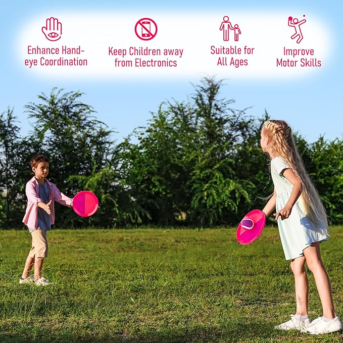 Toss and Catch Ball Game - Ideal Outdoor Beach, Pool & Yard Toy for Toddlers and Kids Ages 4, 5, 6, 7, 8+, Perfect for Boys Girls - Great Birthday Gift & Stocking Stuffers