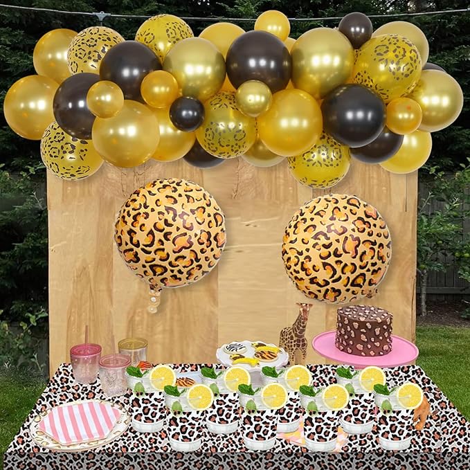 50Pcs Leopard Print Cups, 12 oz Clear Disposable Party Cups for Party Supplies Birthday Camping Barbecues Picnics Graduation Events