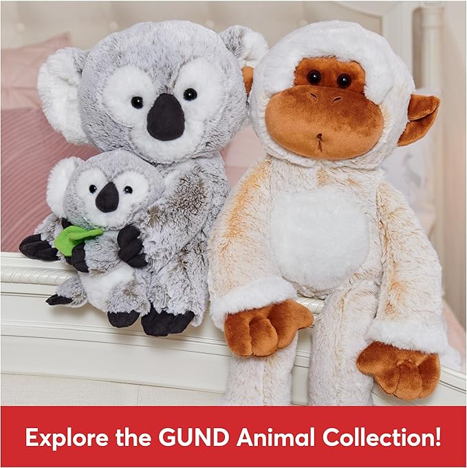 GUND Zozo The Koala Bear with Joey Plush, Stuffed Animal for Ages 1 and Up, Gray/White, 10”