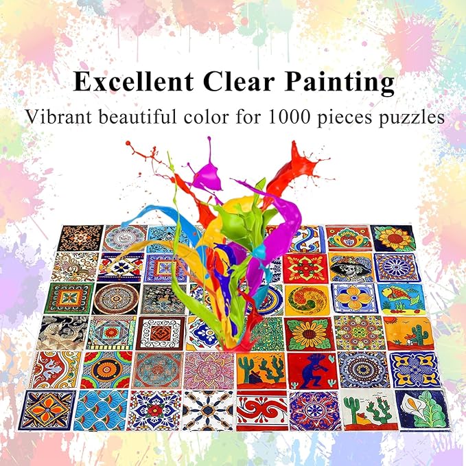HUADADA Jigsaw Puzzles for Adults 1000 Pieces, Mystical Carpet Interlock Perfectly Letter on Back No Dust, Home Decor Birthday Party Gift Toy for Men Women Elders Seniors (27.5"x19.6"), 1:1 Poster