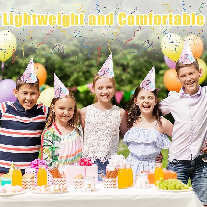 CANREVEL 12 PCS Party Hats for Adults, Party Headwear, Happy Birthday Hats, Birthday Party Decorations for Women Men