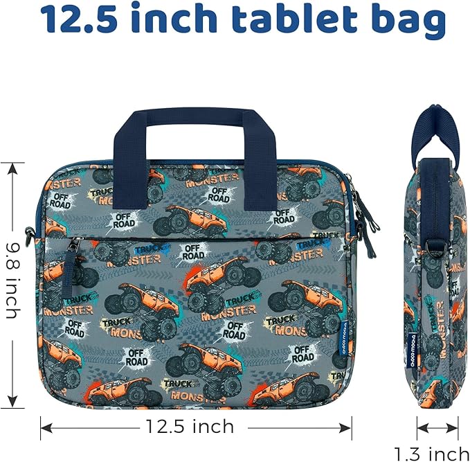 Choco Mocha Kids Tablet Sleeve Bag for Boys & Girls, (10-12.5Inch)