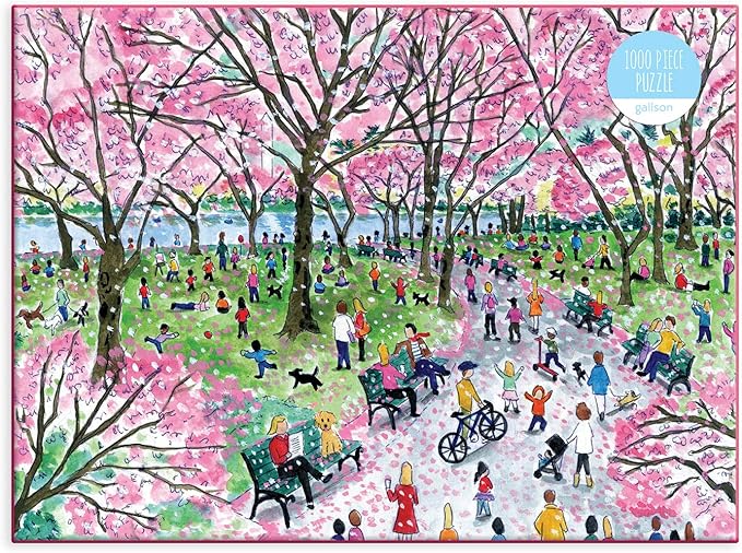 Galison Michael Storrings Cherry Blossoms 1000 Piece Puzzle Floral