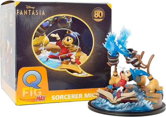 Quantum Mechanix QMx - Disney's Fantasia - Sorcerer Mickey 7 Inch Q-Fig Max Elite