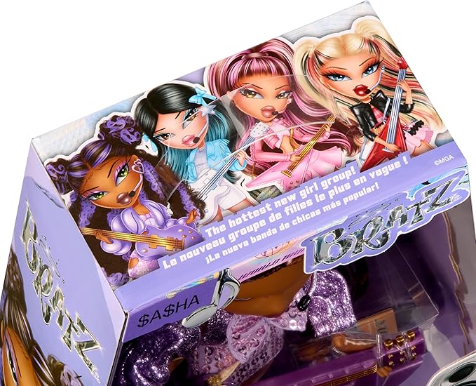 Bratz Pop Starz Sasha Fashion Doll with Accessories and Charm