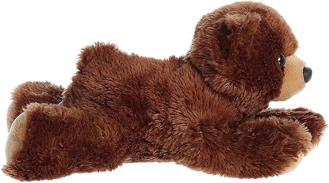 Aurora® Adorable Mini Flopsie™ Barnsworth™ Stuffed Animal - Mini Companions Ready for Playful Adventures - for Kids All Ages, Toddlers, Adults, and Families - Brown 8 Inches