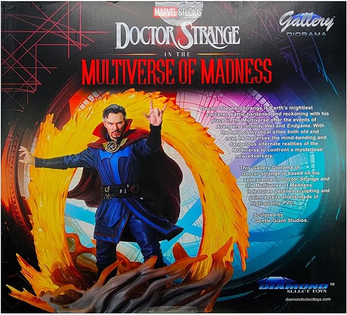 Diamond Select Toys Marvel Gallery: Doctor Strange in The Multiverse of Madness PVC Statue, Multicolor, 10 inches
