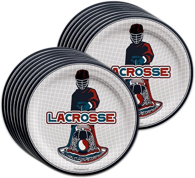 Lacrosse Birthday Party Supplies Set Plates Napkins Cups Tableware Kit for 16