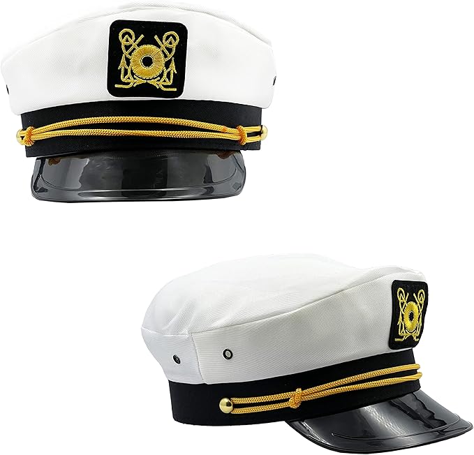 The Dreidel Company Captain Hat, Dress Up Costume Clothes for Kids, Pretend Play, Party Favors
