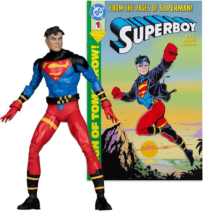 McFarlane Toys- DC Direct Page Punchers Superboy (Superboy #1) 7in Figure with Comic