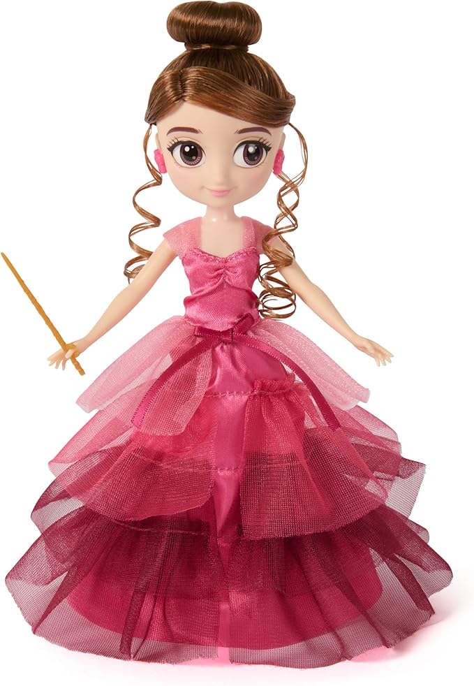 Wizarding World Harry Potter, 8-inch Hermione Granger Doll 9-Piece Yule Ball Gift Set with Doll Accessories, Kids Toys for Ages 6 and up