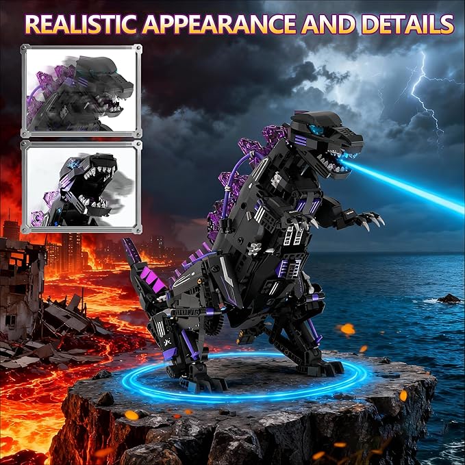 5in1 STEM Robot Dinosaurs Building Toys for Kids Remote & APP Controlled Dinosaur Robot STEM Building Kit for Kids Science Learning,DIY Building Blocks Set Gifts for Age 8+ Boys&Girls