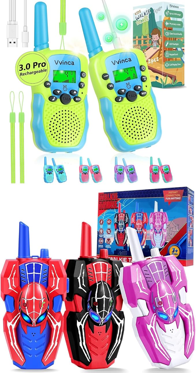 Vvinca Walkie Talkies for Kids 5 Pcs