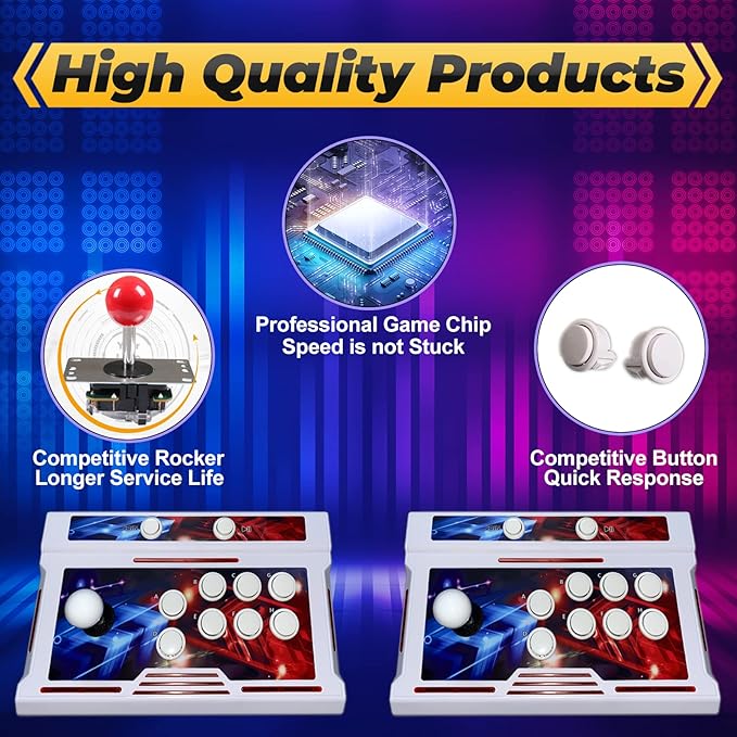 Pandora Box Console 32000 Arcade Games in 1, Two Separate joysticks，Bluetooth Function ,Retro Game Machine for TV PC Projector, Supports Up to 4 Players, Full HD Output, Search, Save, Hide