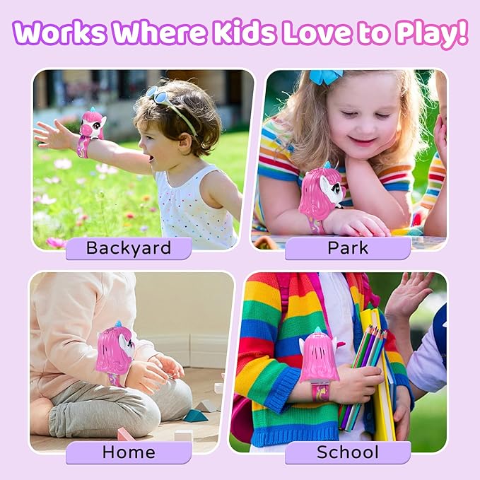 Vvinca Walkie Talkies for Kids 2 Pack, Unicorn Toys for Girls Age 3-4-5-6-7 Christmas Birthday Gifts 8 9 10 11 12 Year Old Long Range Camping Outdoor Toddler Toy Walkie-Talkie Stocking Stuffers
