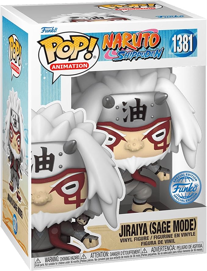 Funko Pop! Animation Naruto Shippuden: Jiraiya Sage Mode (Toad) Sanin Special Edition Multicolor Exclusive Vinyl Figure #1381
