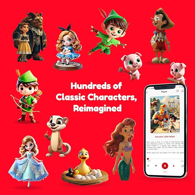 ToyPal – AI Storytelling & Music Player for Kids | Bluetooth Soft Toy Attachment | 500+ Free Personalized Audio Stories | Portable, Screen-Free Speaker | Kids Bedtime & Learning Companion