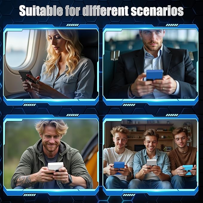 2026 V40MAX Upgraded Retro Handheld Game Console, Built in 40,000+Classic Games, 40+Simulators, Linux System, 4.0-inch 4K HD IPS Screen Video Player, 256GB, Portable Pocket Arcade Console(Silvery)