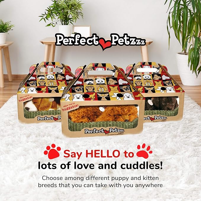 Poodle, Dog Toys for Kids and Elderly, Realistic Dog Stuffed Animals, Battery-Operated Stuffed Dog, Companion Interactive Pets with Synthetic Fur