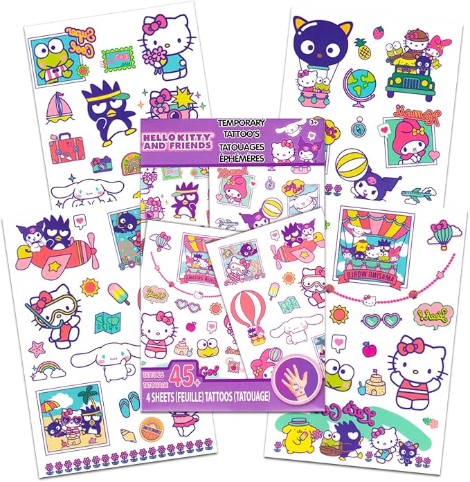 Hello Kitty Pens Party Favors Set - Bundle with 12 Hello Kitty and Friends Pens Plus Stickers, More | Sanrio Party Supplies for Girls