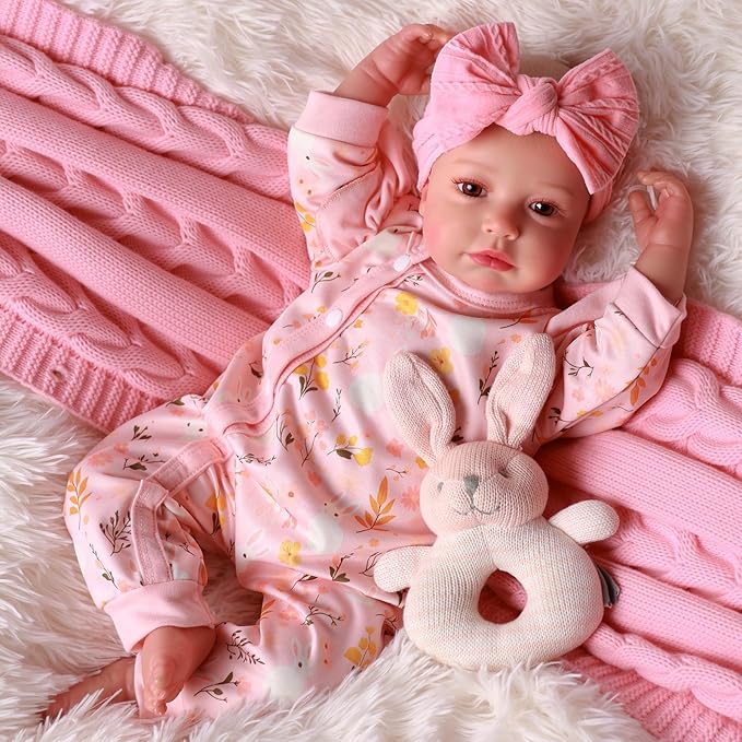 BABESIDE Reborn Baby Dolls - 20-inch Cute Soft Vinyl Realistic Baby Doll Real Life Baby Dolls with Complete Accessories Perfect for Cuddling, Playtime, and Gift Giving