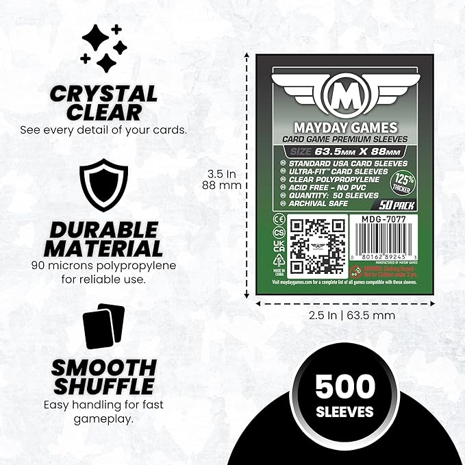 Mayday Games Legendary Game Accessory- Premium Card Sleeve Bundle