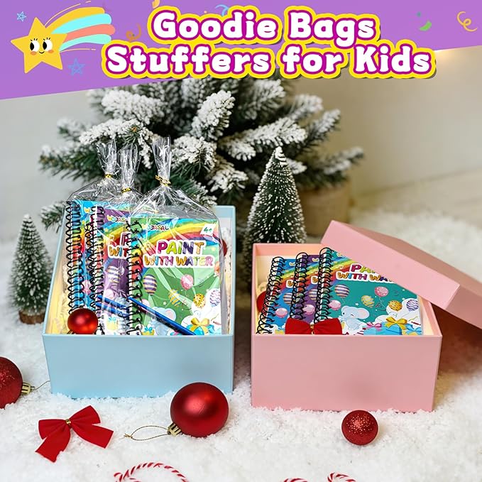 24 Pack Coloring Books Party Favors for Kids Ages 4-8 Bulk Mini Watercolor Books Easter Goodie Bags Stuffers for Kids Students Easter Return Gifts Classroom Prizes Art Crafts