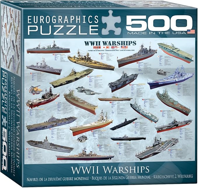 World War II Warships Puzzle, 500-Piece
