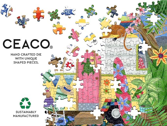 Ceaco - EZ 2 Hold - Stephanie Peterson Jones - Costa Rica - 500 Piece Puzzle for Adults - Challenging and Perfect for Game Nights - Finished Puzzle Size 21.25 x 15
