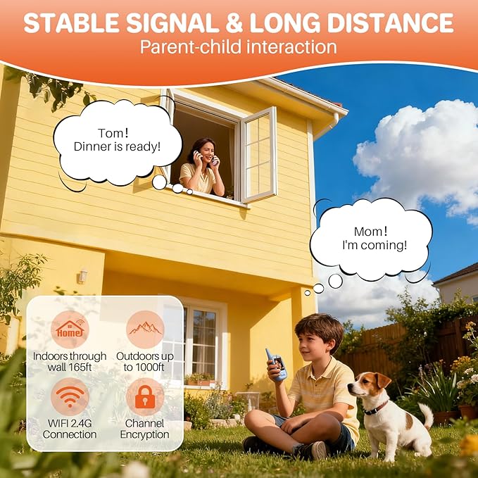 FUNYKICH 2PCS Video Walkie Talkies for Kids with Unicorn-Themed Protective Case, Rechargeable Handheld Kids Video Intercom, Indoor Outdoor Toys for Games, Camping, Hiking for Boys Girls Ages 3-12
