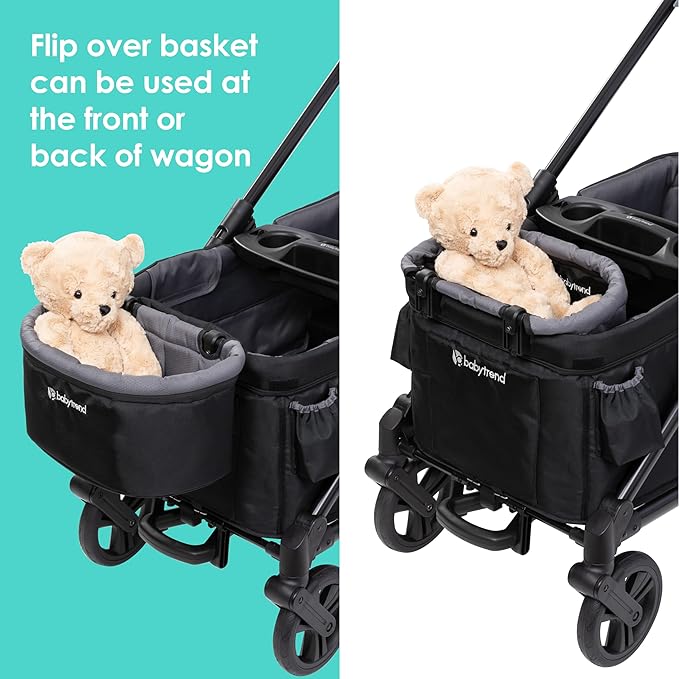 Baby Trend Navigator PRO 2-in-1 Stroller Wagon, Dash Black