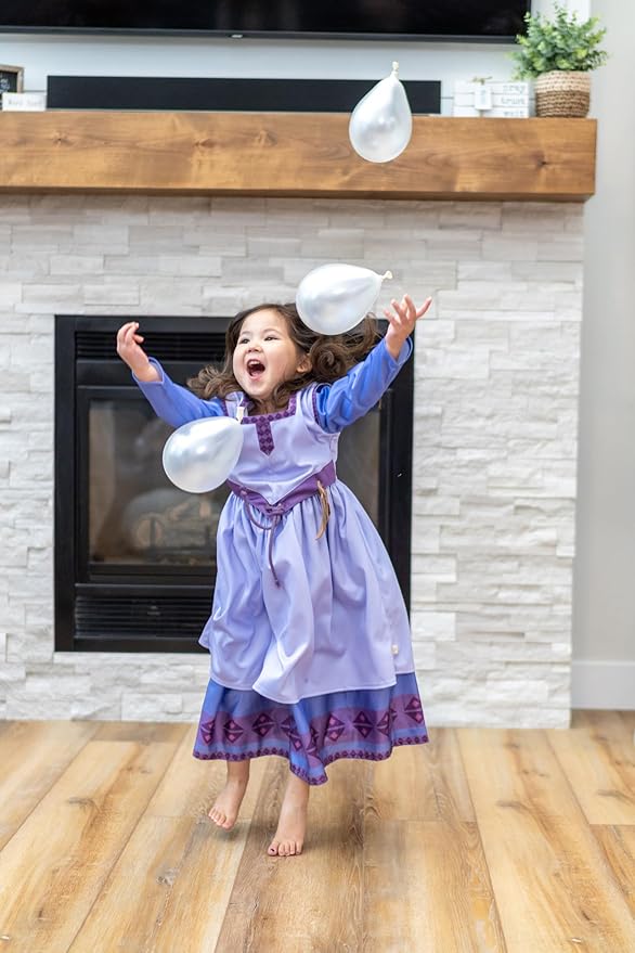 Little Adventures Deluxe Wishing Star Princess Dress Up Costume - Machine Washable Child Pretend Play Dress with No Glitter