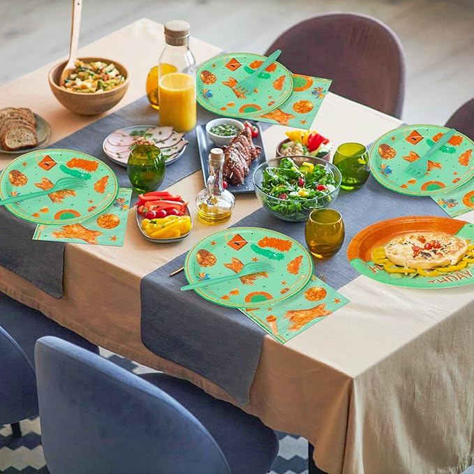 Singer Birthday Party Supplies - 96pcs Paper Plates Napkins Plastic Forks Girl Little Birthday Party Table Decoration The Life of A Birthday Girl Disposable Cake Tableware Set for 24 Guests