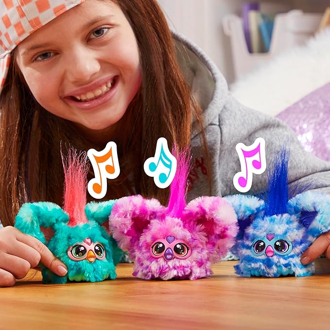 Furby Furblets Ooh-Koo Rock Mini Electronic Plush Toy for Girls & Boys 6+