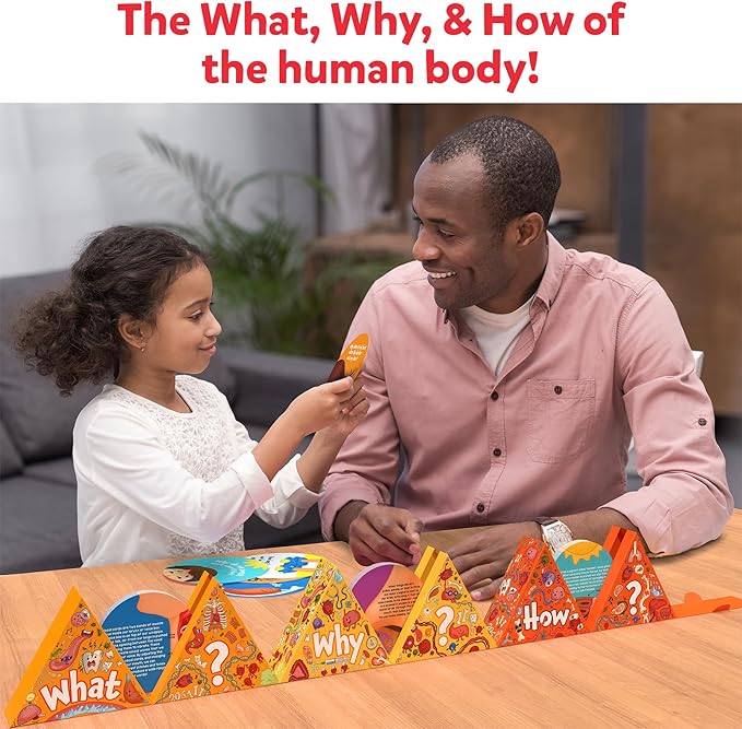 Skillmatics Flash Cards - Science Snippets The Human Body, STEM Learning Educational Toys & Learning Aids for Kids, Gifts for Boys & Girls Ages 7, 8, 9 & Up, Homeschool, Classroom & Travel Activity