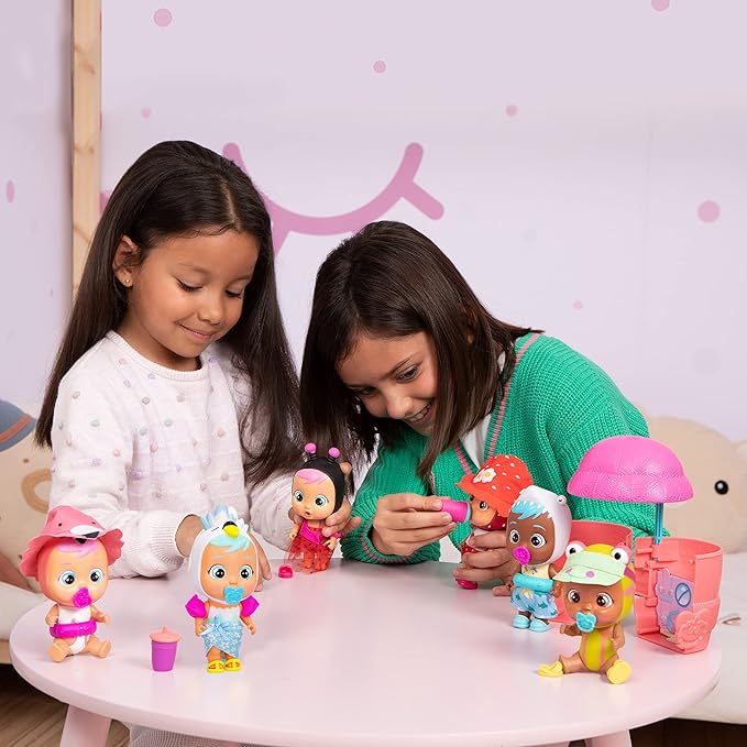 Cry Babies Magic Tears Tropical World - Beach Babies Series | 8+ Surprises, Accessories, Surprise Doll - Great Gift for Kids Ages 3+