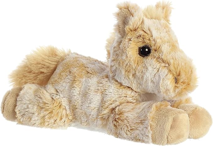 Aurora® Adorable Mini Flopsie™ Caramel Horse™ Stuffed Animal - Mini Companions Ready for Playful Adventures - for Kids All Ages, Toddlers, Adults, and Families - Brown 8 Inches