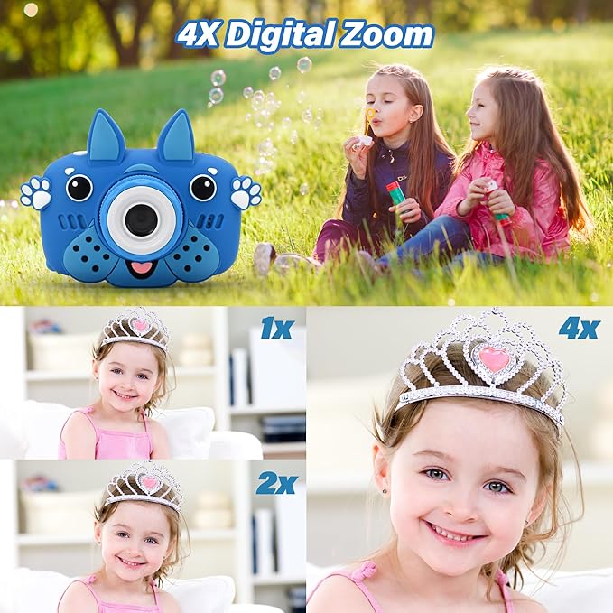 GKidz Kids Camera for Boys & Girls Toy Camera Age 3-12 Years Old Young Photographers with 64GB SD Card, Hanging Belt & Durable Silicone Case Ideal Gift for Kids | Camera for Kids | Toddler Camera