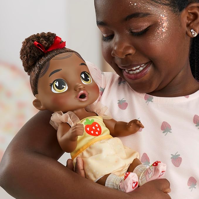 Baby Alive Fairy Fashions Berry Boo Doll with Clothes Accessories, Black Hair, 11 Inches, Toys for 3 Year Old Girls and Boys & Up (Amazon Exclusive)