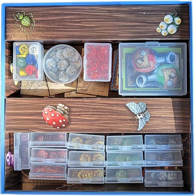 BitsBins Organizer for Quacks of Quedliburg, Fits in Game Box, Board Game Accessories