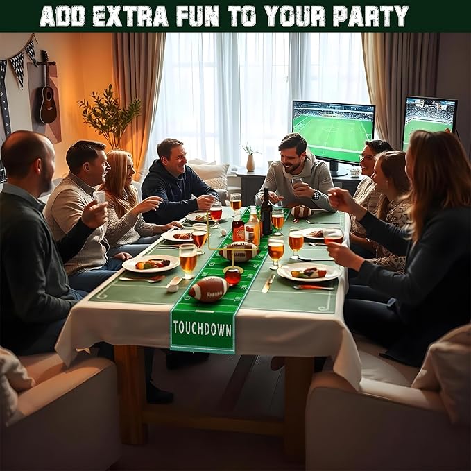 3 PCS Metal Football Goal Post Decoration Football Table Decor Football Field Goal Post Decoration Football Table Decorations for Football Theme Birthday Party Supplies
