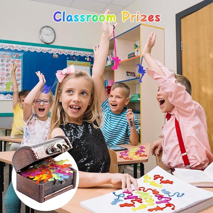 30 PCS Sticky Hands Bulk Dinosaur Party Favors for Kids 4-8,8-12 Year Stretchy Sticky Hand Feet Goodie Bags Stuffers for Kids Small Mini Classroom Prizes End of Year Student Gifts Birthday Trinkets