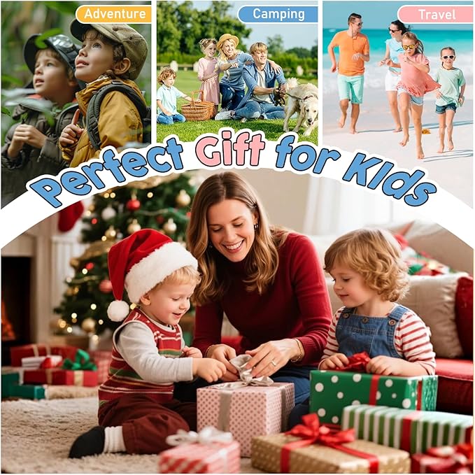 Lapare Kids Video Walkie Talkies, 2-Way Rechargeable Walkie Talkies with Screen, HD Real-time Video Outdoor Toys for Toddlers, for Boys 3 4 5 6 7 8+