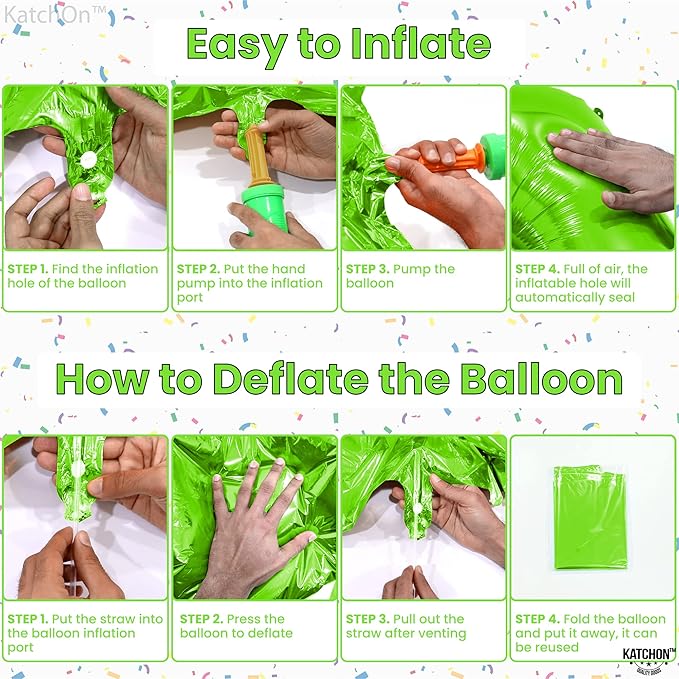 KatchOn, Giant Light Green Number 7 Balloon - 40 Inch | 7th Birthday Balloon for 7th Birthday Decorations | Seven Balloons Number | Number Balloons for Anniversary Decorations