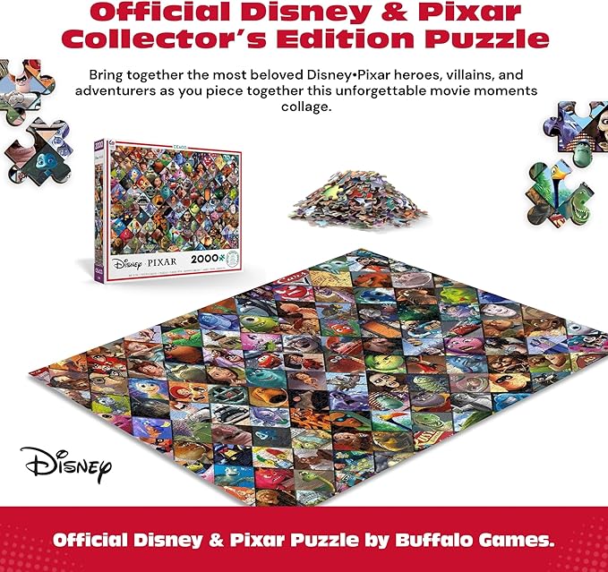 Ceaco - Disney/Pixar Clips - 2000 Piece Jigsaw Puzzle , 5"