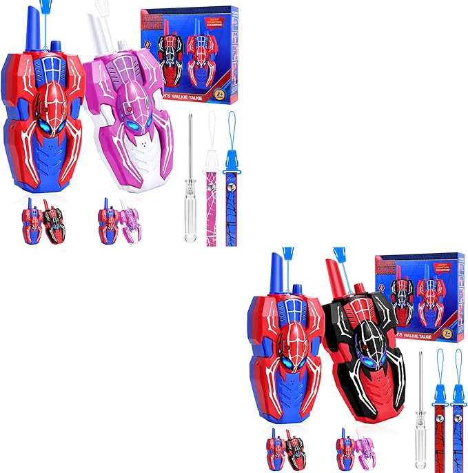 Vvinca Spider Walkie Talkies for Kids 4 PCS