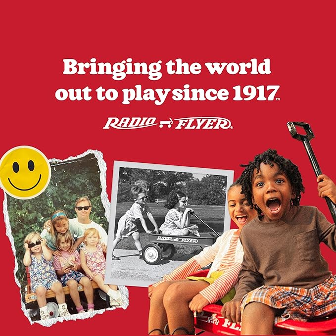 Radio Flyer My 1st Scooter, Red, For Kids 2-5 Years Old, Extra Wide Base for Balance, 2 Front Wheels for Added Stability, Easy to Use Foot Brake, 3 Wheel Scooter for Kids, (Amazon Exclusive)
